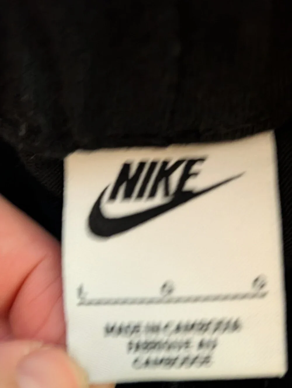 Nike Women’s Black Cotton Athletic Shorts Size L Embroidered Swoosh Elastic Wais